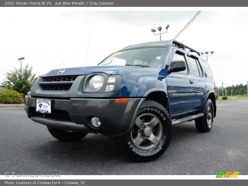 Just Blue Metallic / Gray Celadon 2002 Nissan Xterra SE V6
