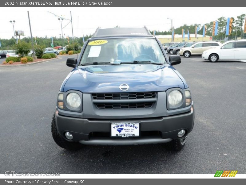 Just Blue Metallic / Gray Celadon 2002 Nissan Xterra SE V6
