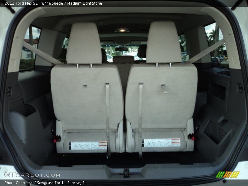 White Suede / Medium Light Stone 2012 Ford Flex SE