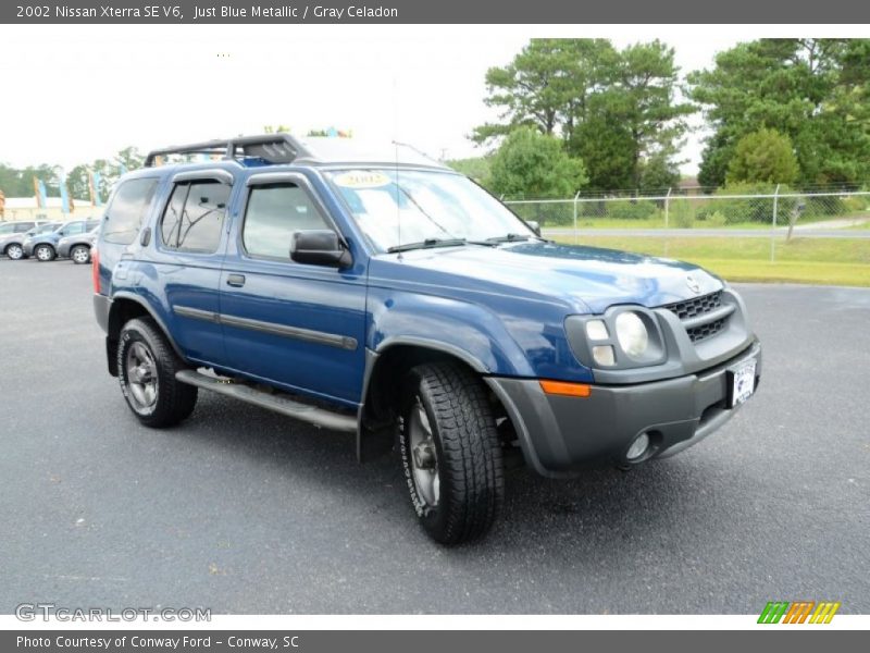 Just Blue Metallic / Gray Celadon 2002 Nissan Xterra SE V6