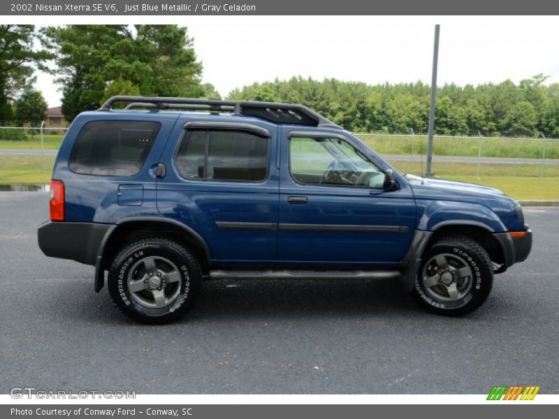 Just Blue Metallic / Gray Celadon 2002 Nissan Xterra SE V6