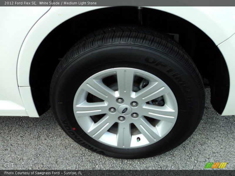 White Suede / Medium Light Stone 2012 Ford Flex SE