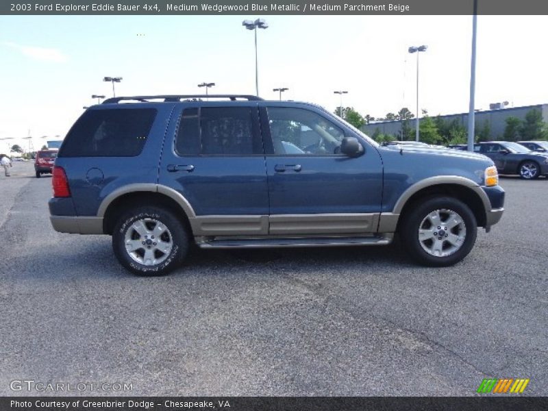 Medium Wedgewood Blue Metallic / Medium Parchment Beige 2003 Ford Explorer Eddie Bauer 4x4