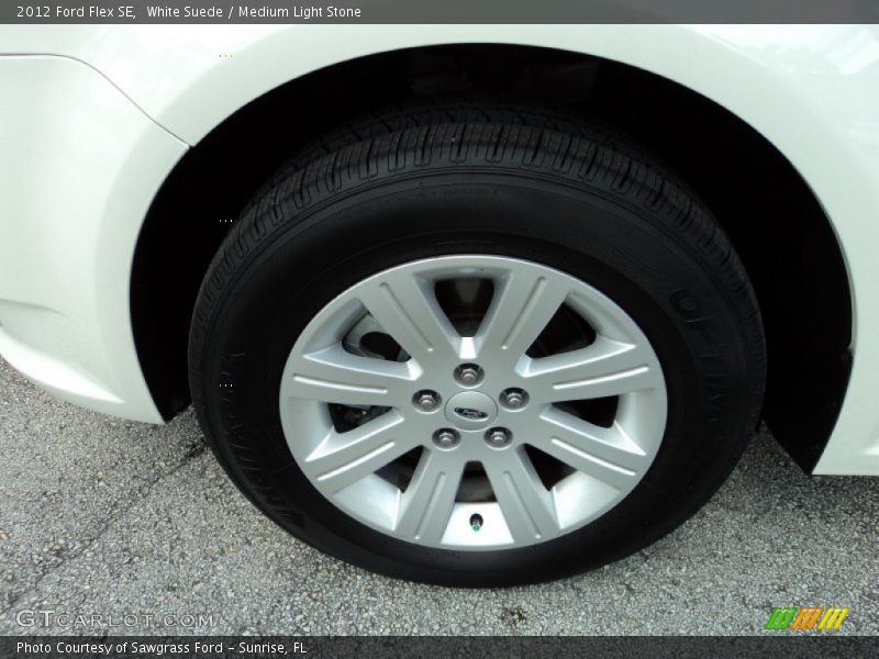 White Suede / Medium Light Stone 2012 Ford Flex SE