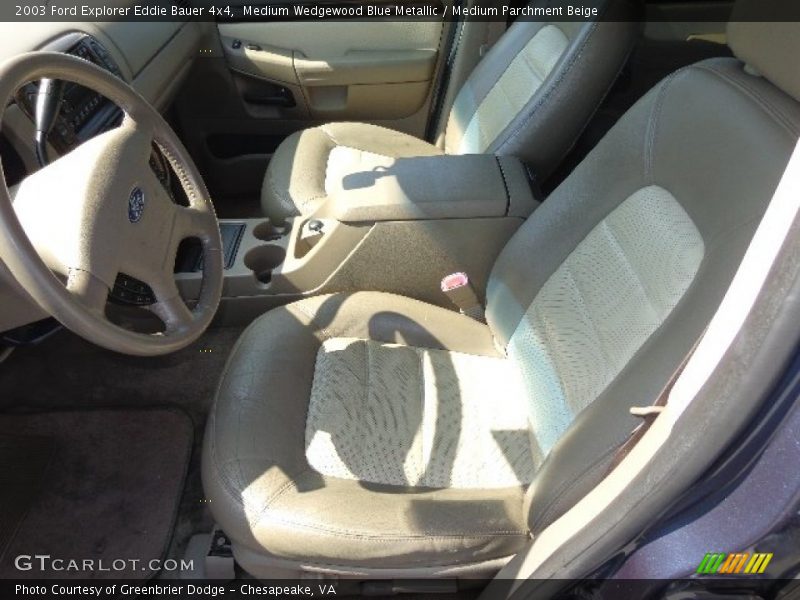 Medium Wedgewood Blue Metallic / Medium Parchment Beige 2003 Ford Explorer Eddie Bauer 4x4