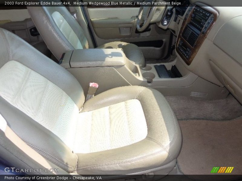 Medium Wedgewood Blue Metallic / Medium Parchment Beige 2003 Ford Explorer Eddie Bauer 4x4