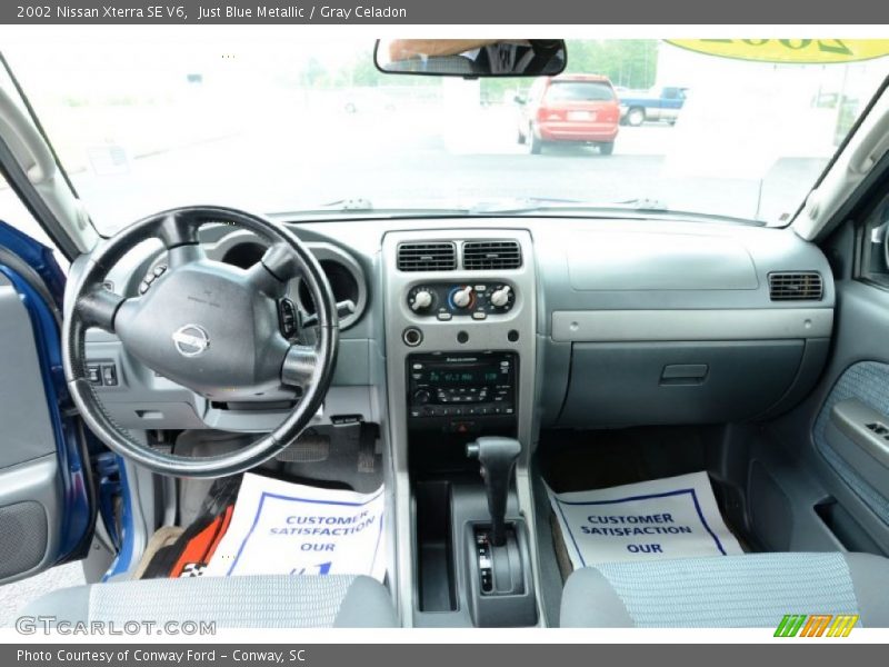 Just Blue Metallic / Gray Celadon 2002 Nissan Xterra SE V6