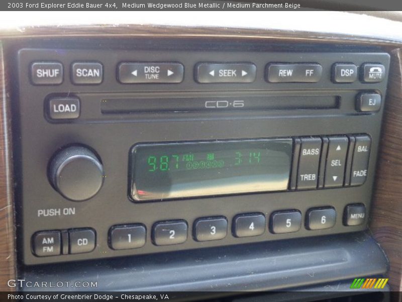 Medium Wedgewood Blue Metallic / Medium Parchment Beige 2003 Ford Explorer Eddie Bauer 4x4
