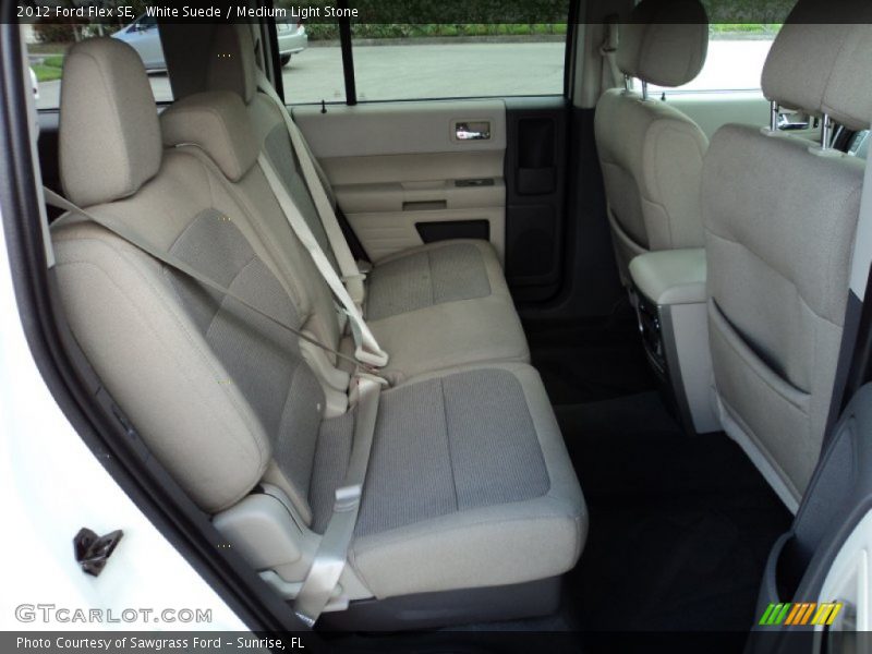 White Suede / Medium Light Stone 2012 Ford Flex SE