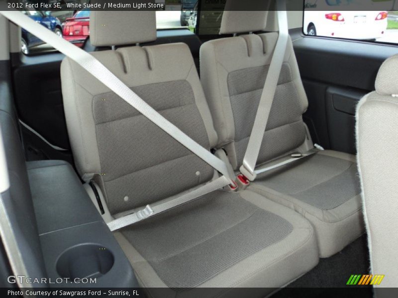 White Suede / Medium Light Stone 2012 Ford Flex SE