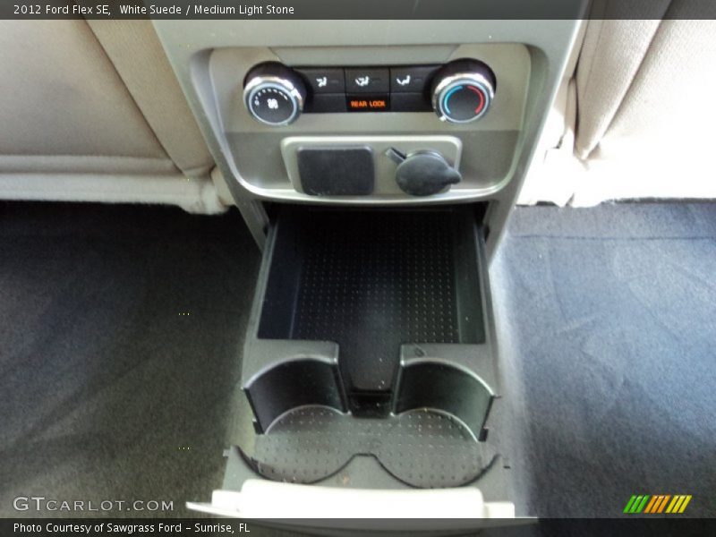 White Suede / Medium Light Stone 2012 Ford Flex SE