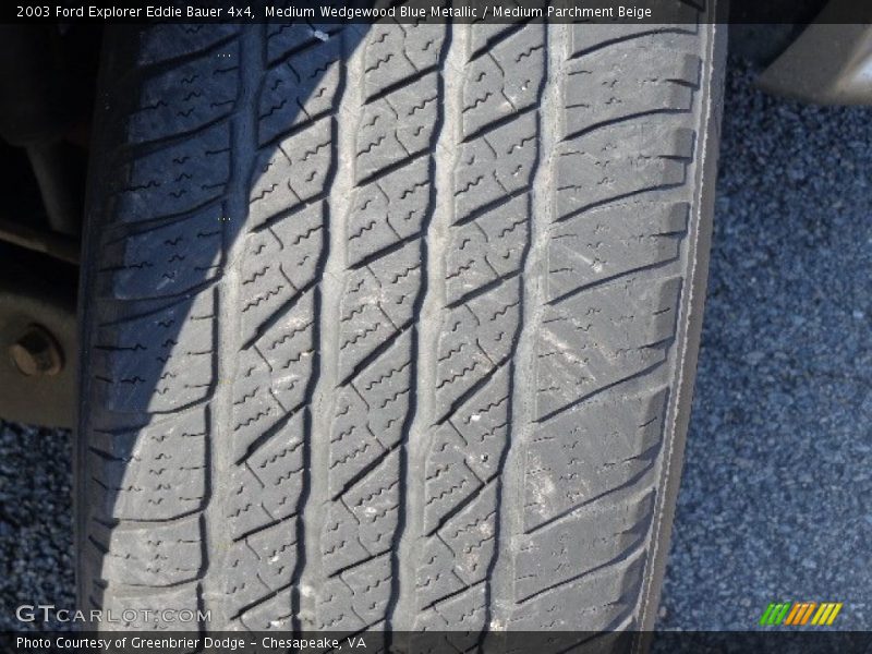 Medium Wedgewood Blue Metallic / Medium Parchment Beige 2003 Ford Explorer Eddie Bauer 4x4