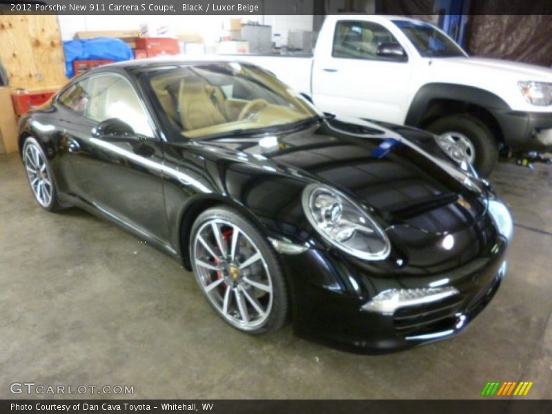 Black / Luxor Beige 2012 Porsche New 911 Carrera S Coupe