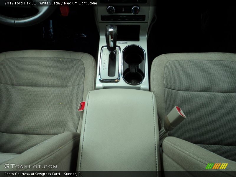 White Suede / Medium Light Stone 2012 Ford Flex SE
