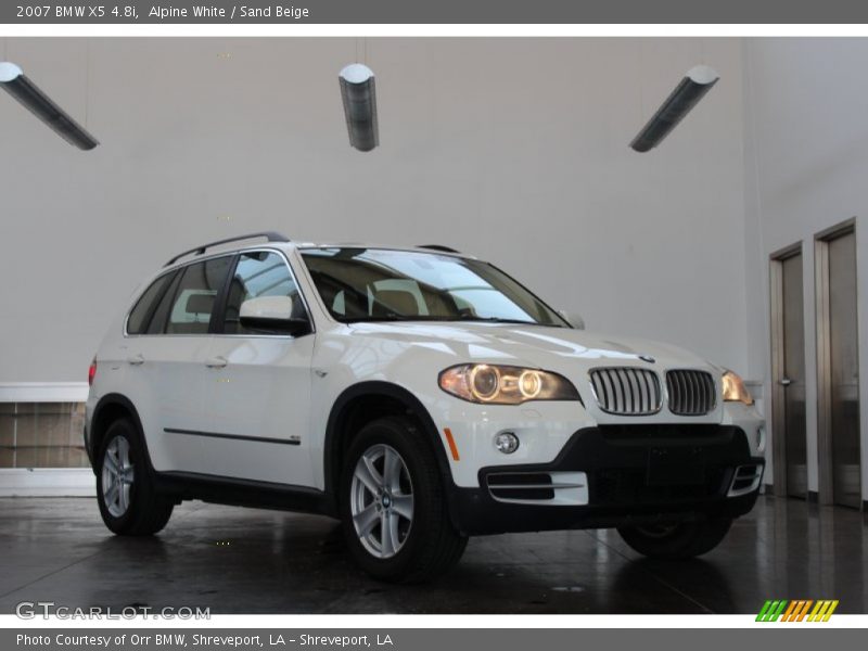 Alpine White / Sand Beige 2007 BMW X5 4.8i