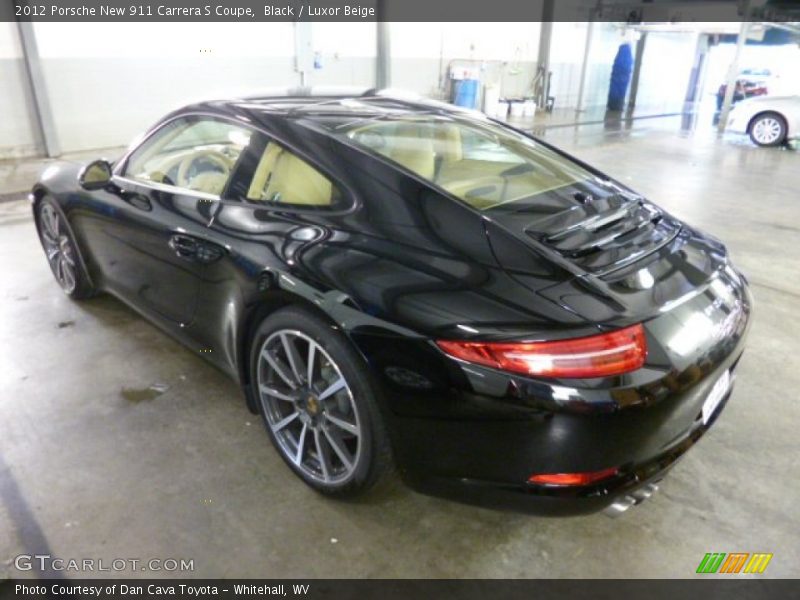 Black / Luxor Beige 2012 Porsche New 911 Carrera S Coupe