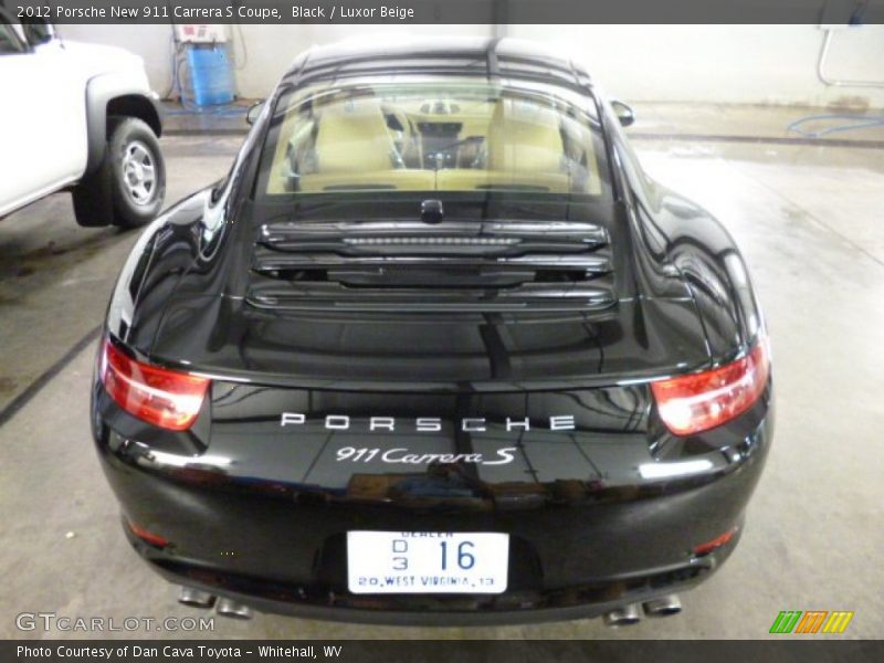 Black / Luxor Beige 2012 Porsche New 911 Carrera S Coupe