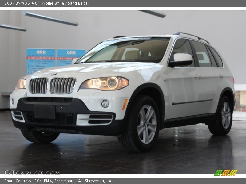 Alpine White / Sand Beige 2007 BMW X5 4.8i