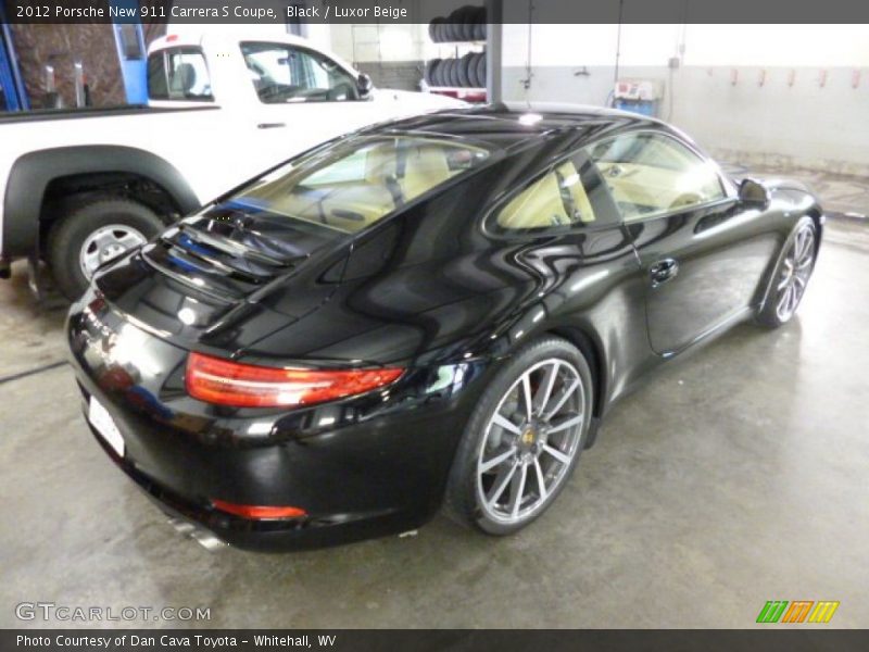 Black / Luxor Beige 2012 Porsche New 911 Carrera S Coupe