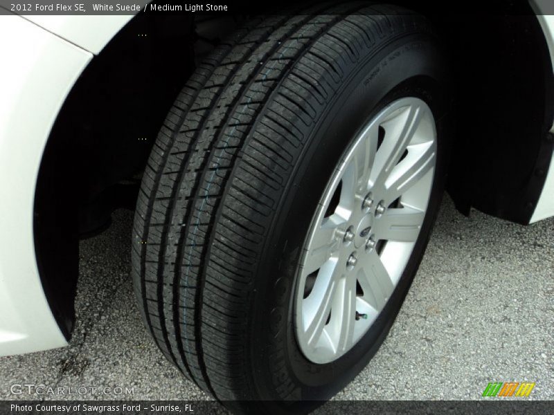 White Suede / Medium Light Stone 2012 Ford Flex SE
