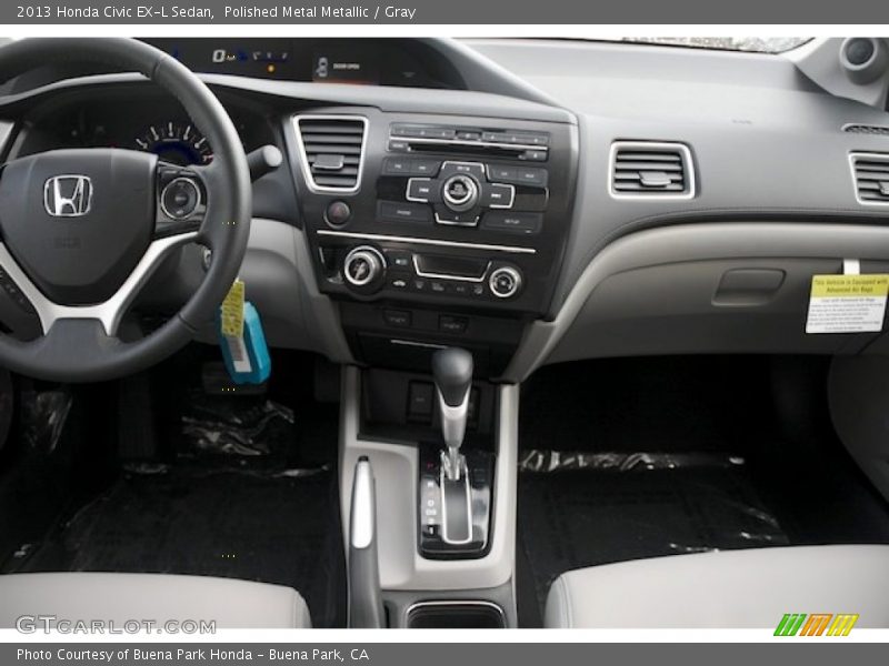 Polished Metal Metallic / Gray 2013 Honda Civic EX-L Sedan