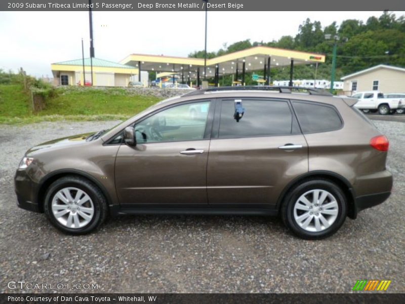 Deep Bronze Metallic / Desert Beige 2009 Subaru Tribeca Limited 5 Passenger