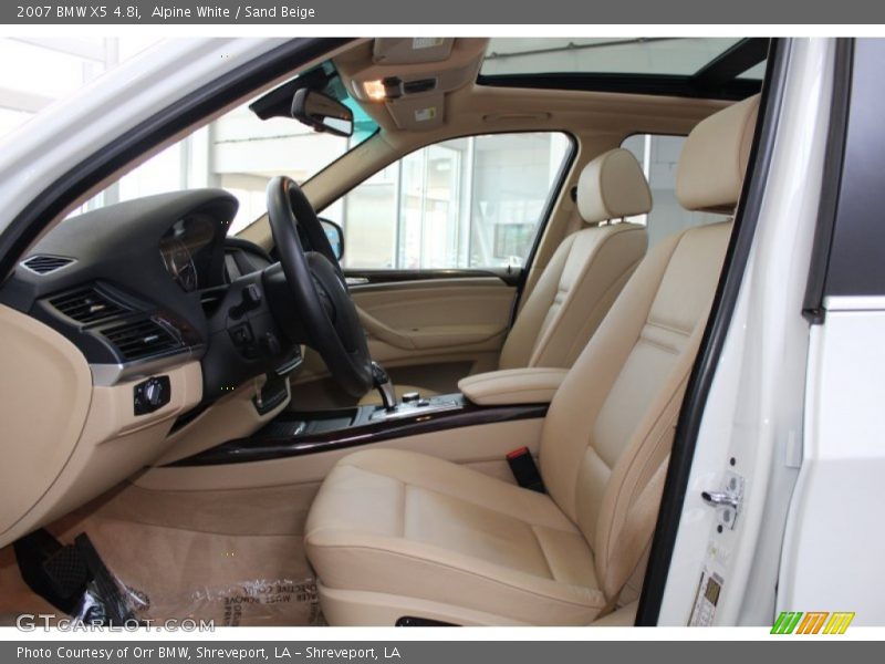 Front Seat of 2007 X5 4.8i