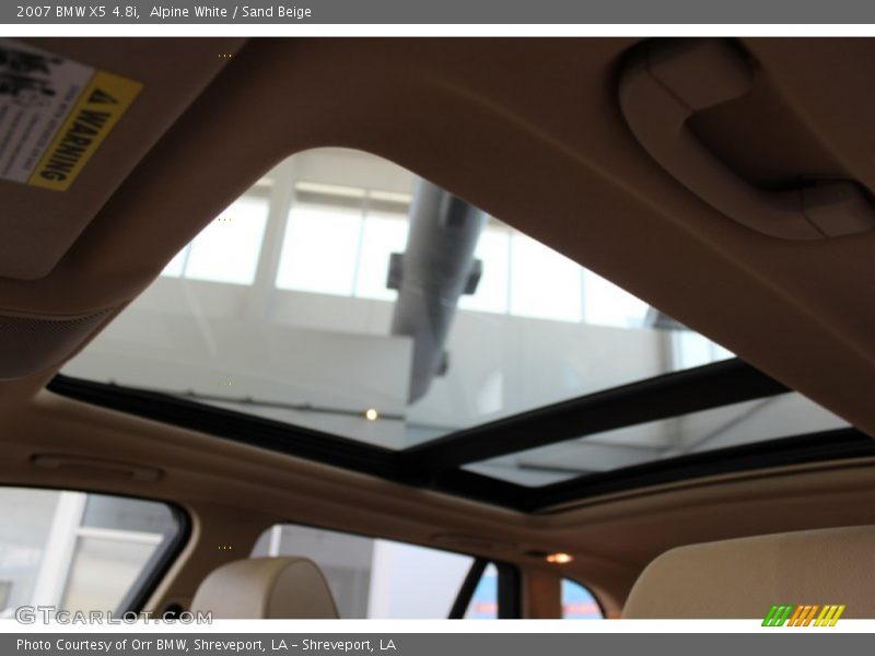 Sunroof of 2007 X5 4.8i