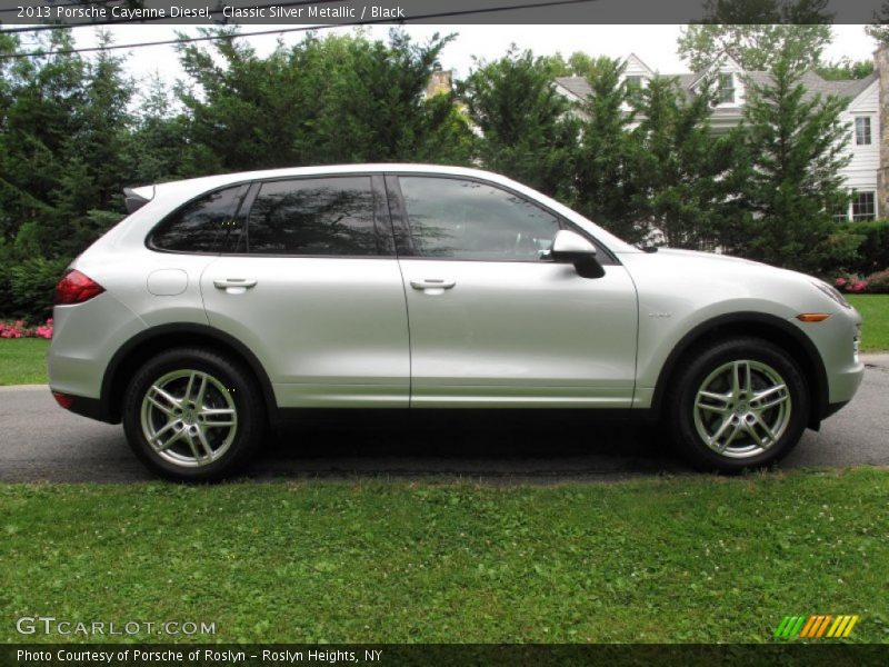 Classic Silver Metallic / Black 2013 Porsche Cayenne Diesel