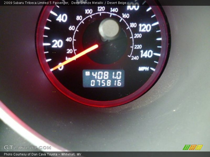 Deep Bronze Metallic / Desert Beige 2009 Subaru Tribeca Limited 5 Passenger