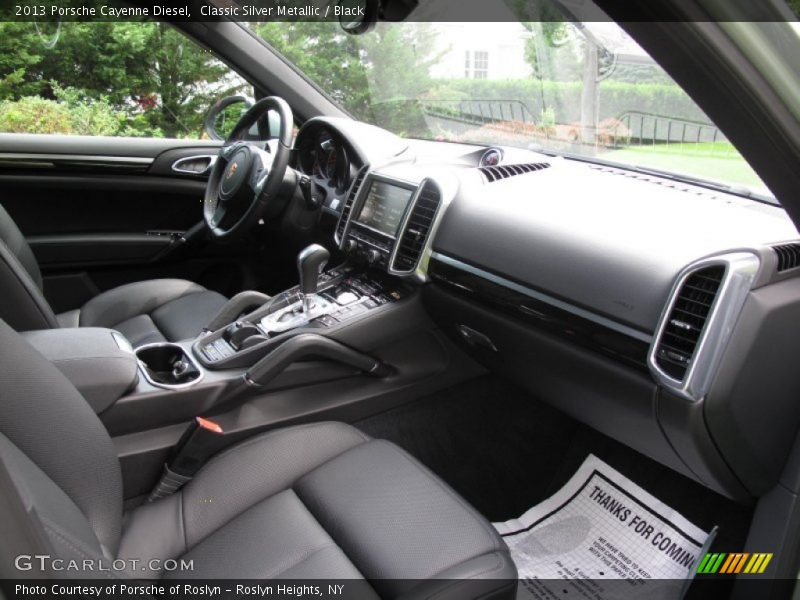 Classic Silver Metallic / Black 2013 Porsche Cayenne Diesel