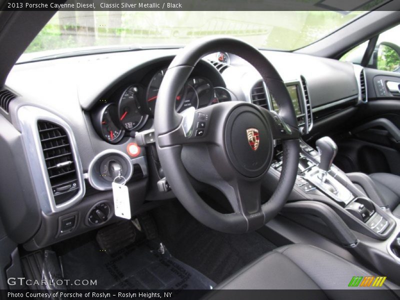 Classic Silver Metallic / Black 2013 Porsche Cayenne Diesel