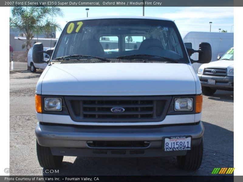 Oxford White / Medium Flint Grey 2007 Ford E Series Van E350 Super Duty Commercial