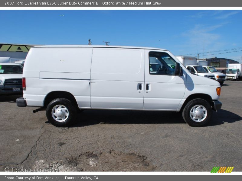 Oxford White / Medium Flint Grey 2007 Ford E Series Van E350 Super Duty Commercial