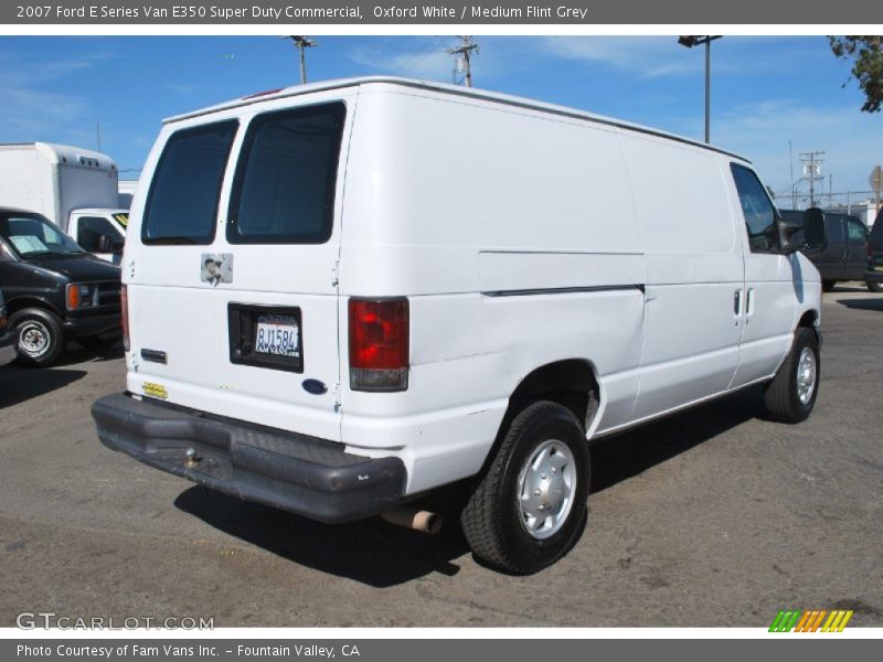 Oxford White / Medium Flint Grey 2007 Ford E Series Van E350 Super Duty Commercial