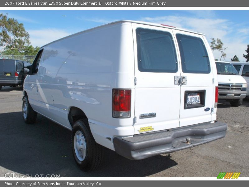 Oxford White / Medium Flint Grey 2007 Ford E Series Van E350 Super Duty Commercial