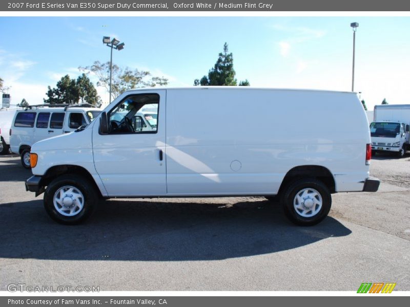 Oxford White / Medium Flint Grey 2007 Ford E Series Van E350 Super Duty Commercial