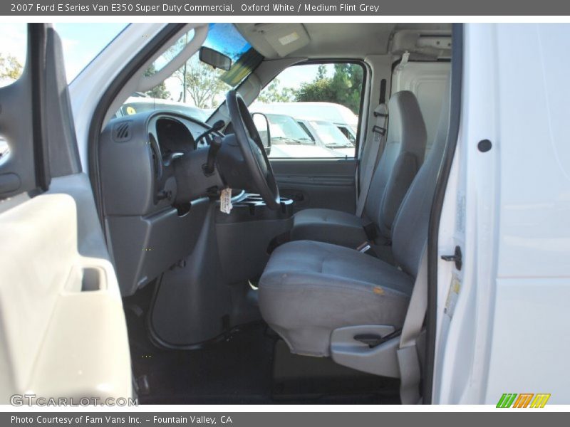 Oxford White / Medium Flint Grey 2007 Ford E Series Van E350 Super Duty Commercial