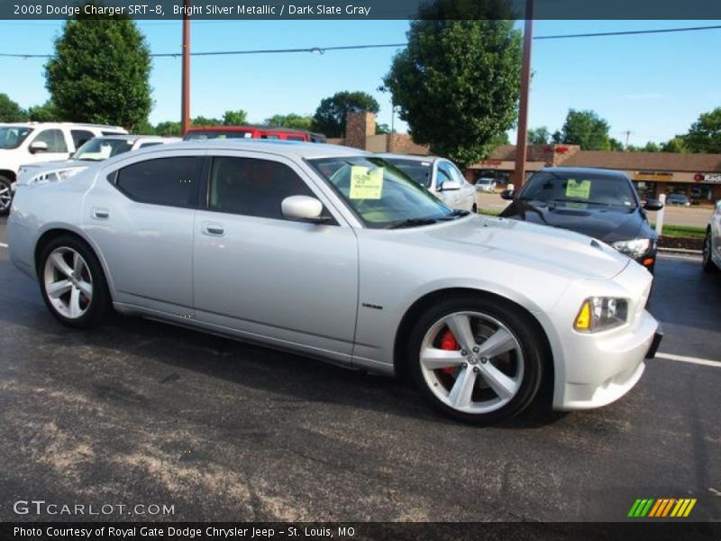 Bright Silver Metallic / Dark Slate Gray 2008 Dodge Charger SRT-8