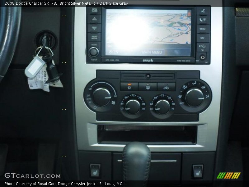 Bright Silver Metallic / Dark Slate Gray 2008 Dodge Charger SRT-8