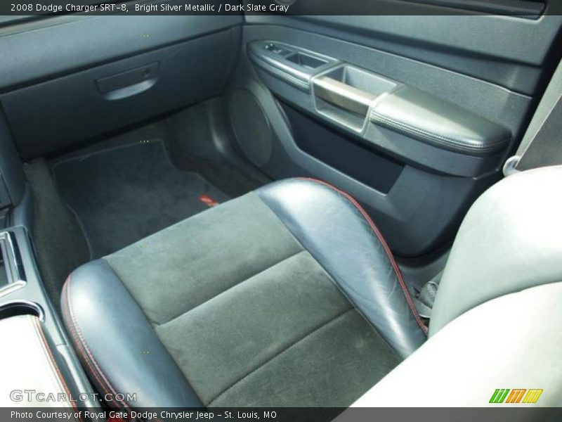 Bright Silver Metallic / Dark Slate Gray 2008 Dodge Charger SRT-8