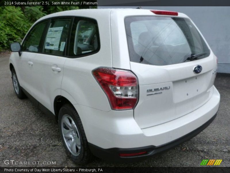 Satin White Pearl / Platinum 2014 Subaru Forester 2.5i