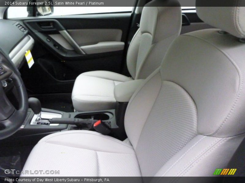 Satin White Pearl / Platinum 2014 Subaru Forester 2.5i
