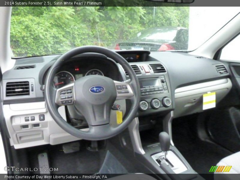 Satin White Pearl / Platinum 2014 Subaru Forester 2.5i
