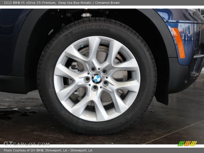 Deep Sea Blue Metallic / Cinnamon Brown 2013 BMW X5 xDrive 35i Premium