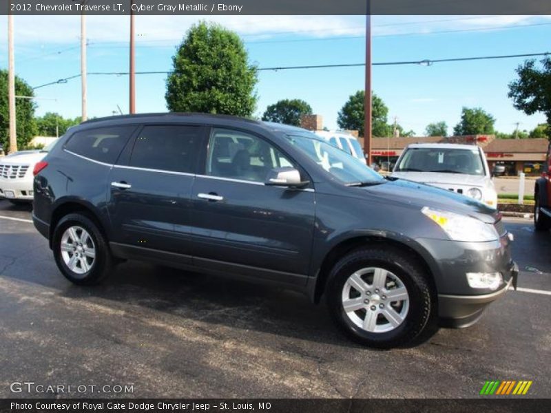 Cyber Gray Metallic / Ebony 2012 Chevrolet Traverse LT