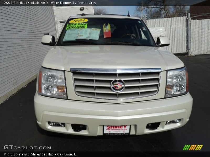 White Diamond / Pewter Gray 2004 Cadillac Escalade AWD
