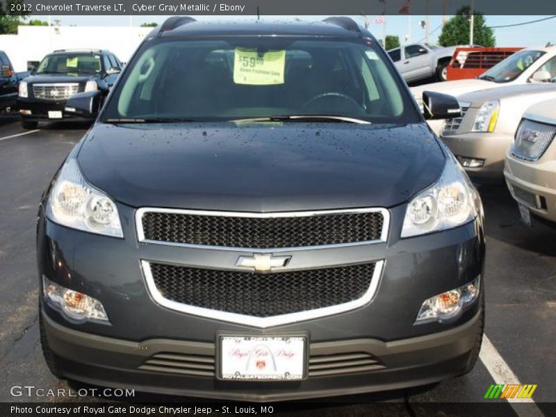 Cyber Gray Metallic / Ebony 2012 Chevrolet Traverse LT