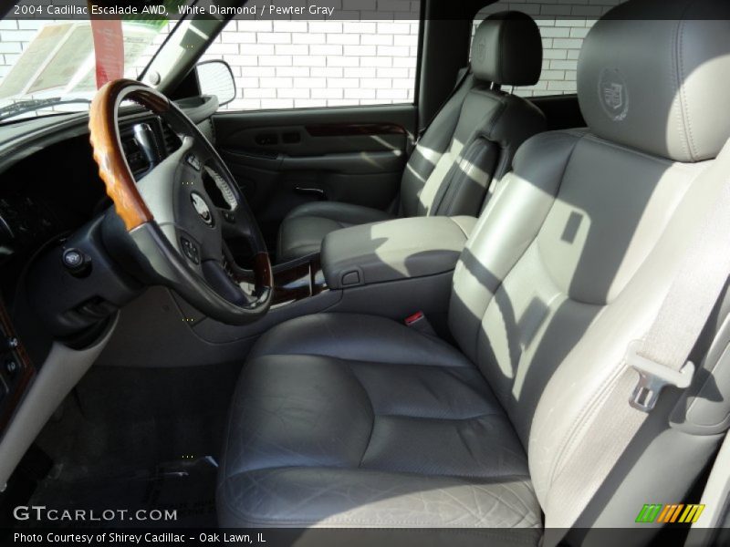 White Diamond / Pewter Gray 2004 Cadillac Escalade AWD