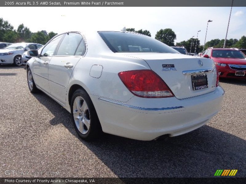 Premium White Pearl / Parchment 2005 Acura RL 3.5 AWD Sedan